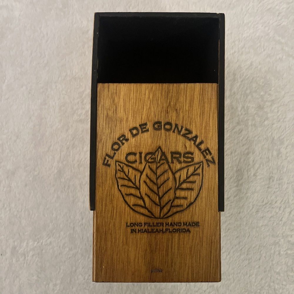 EMPTY FLOR DE GONZALEZ CIGAR WOODEN BOX MIAMI,‎ FLORIDA - Picture 4 of 4